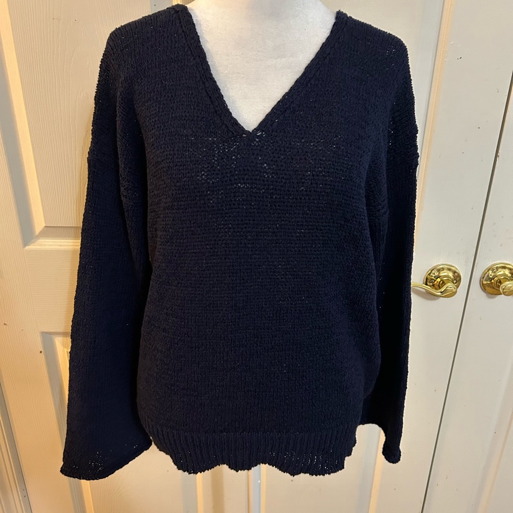 J. Crew navy sweater, Medium